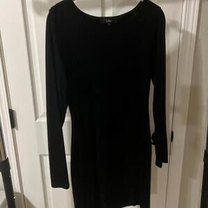black long sleeve lulus dress size S small